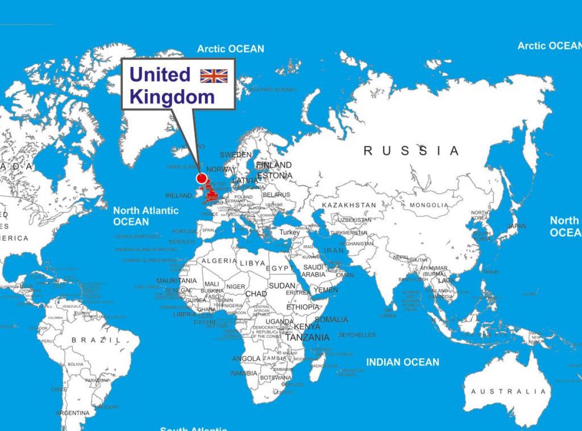 イギリスが世界地図 英国にある世界地図 北欧のヨーロッパ