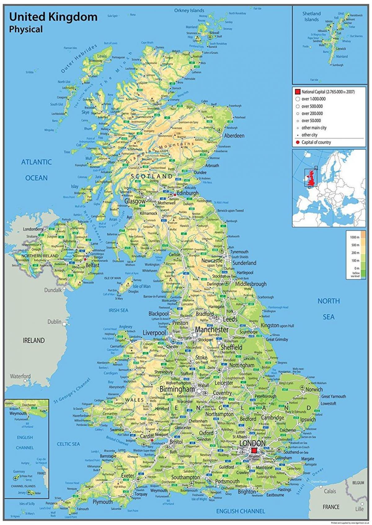 地図の英国 地図のイギリス 北欧 ヨーロッパ