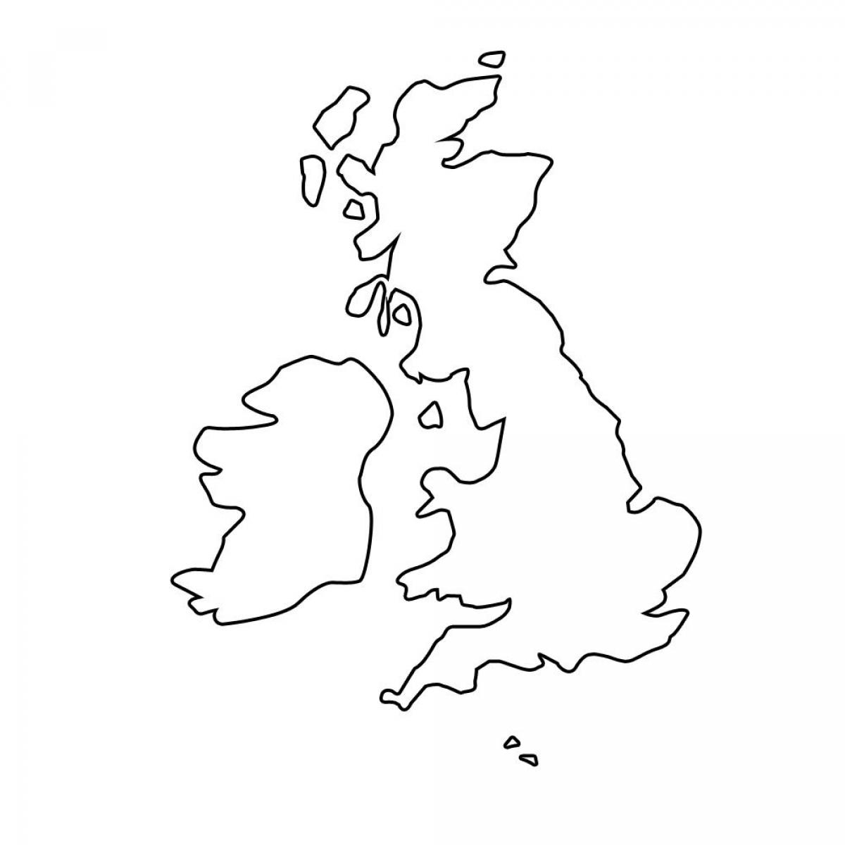 簡単な地図の英単純なマップをイギリス北欧のヨーロッパ