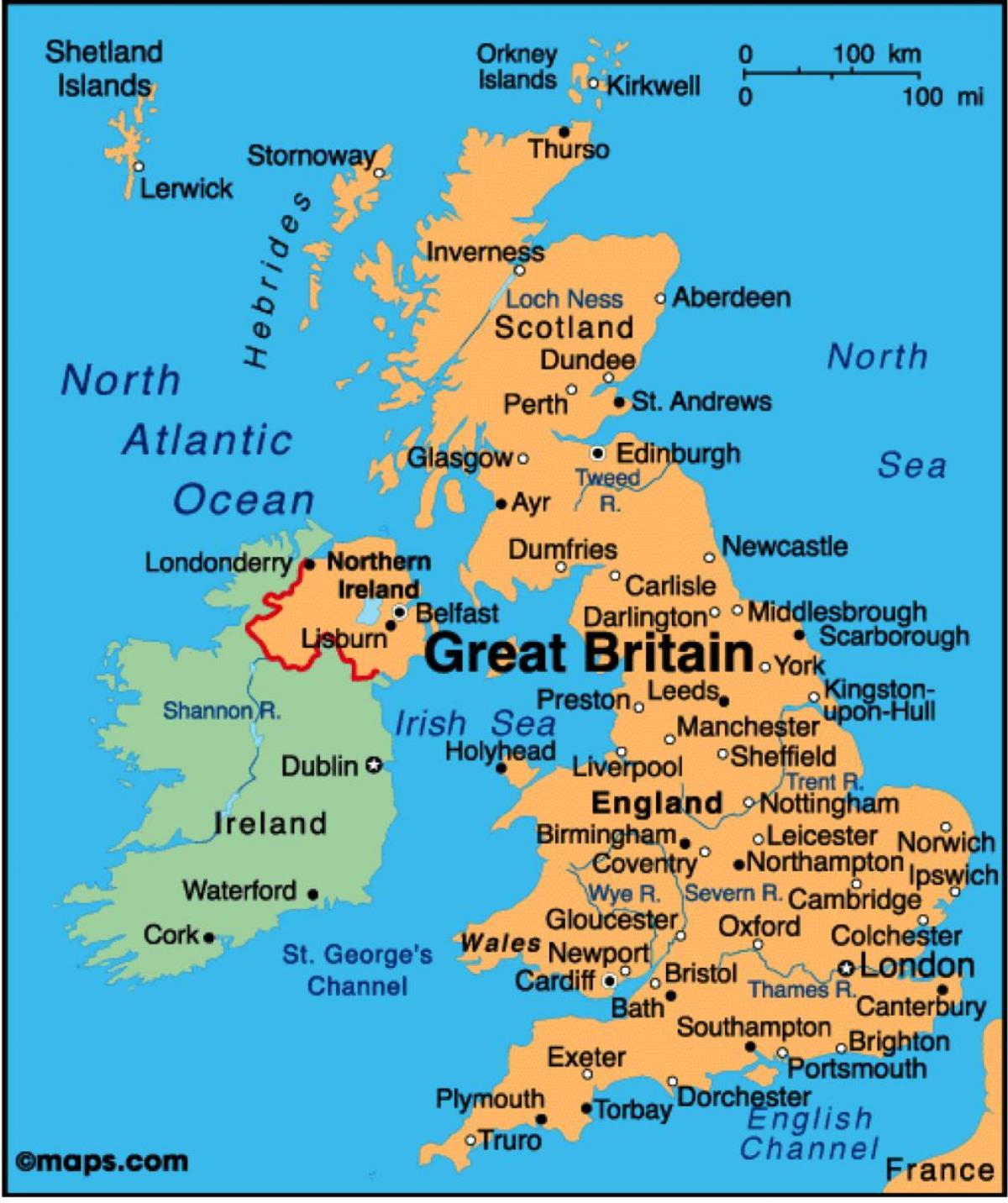 英国図 地図のイギリス 北欧 ヨーロッパ