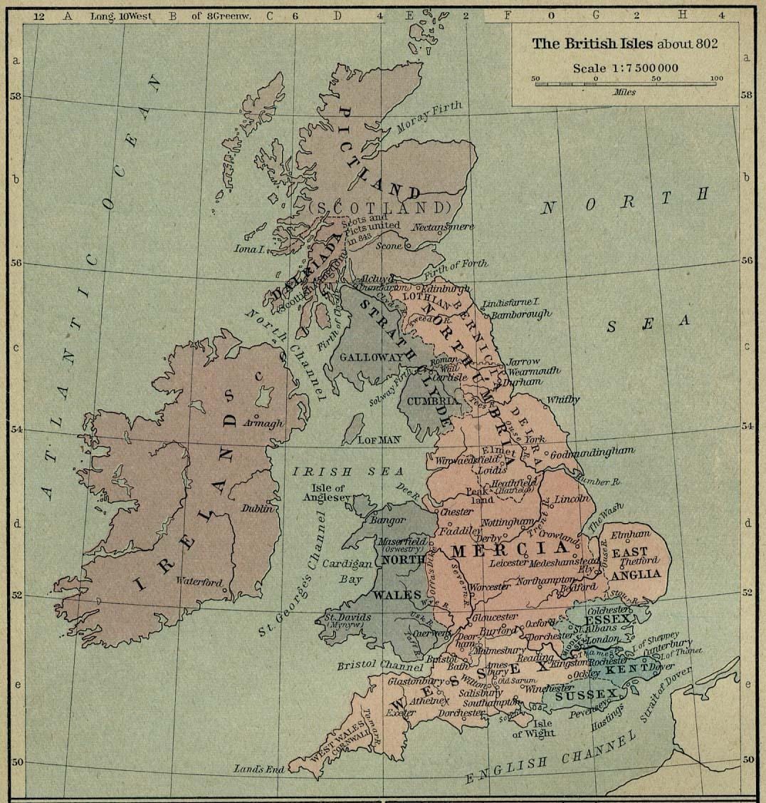 古地図のイギリス