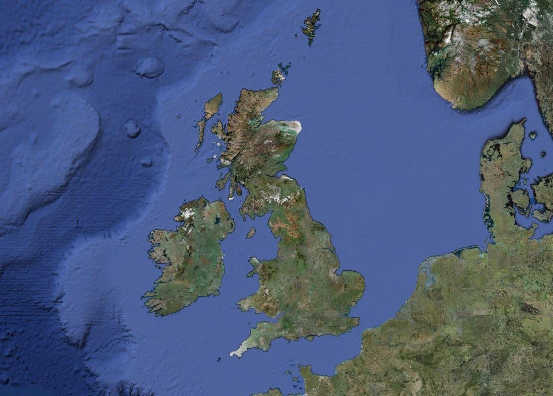 地図の英国気象