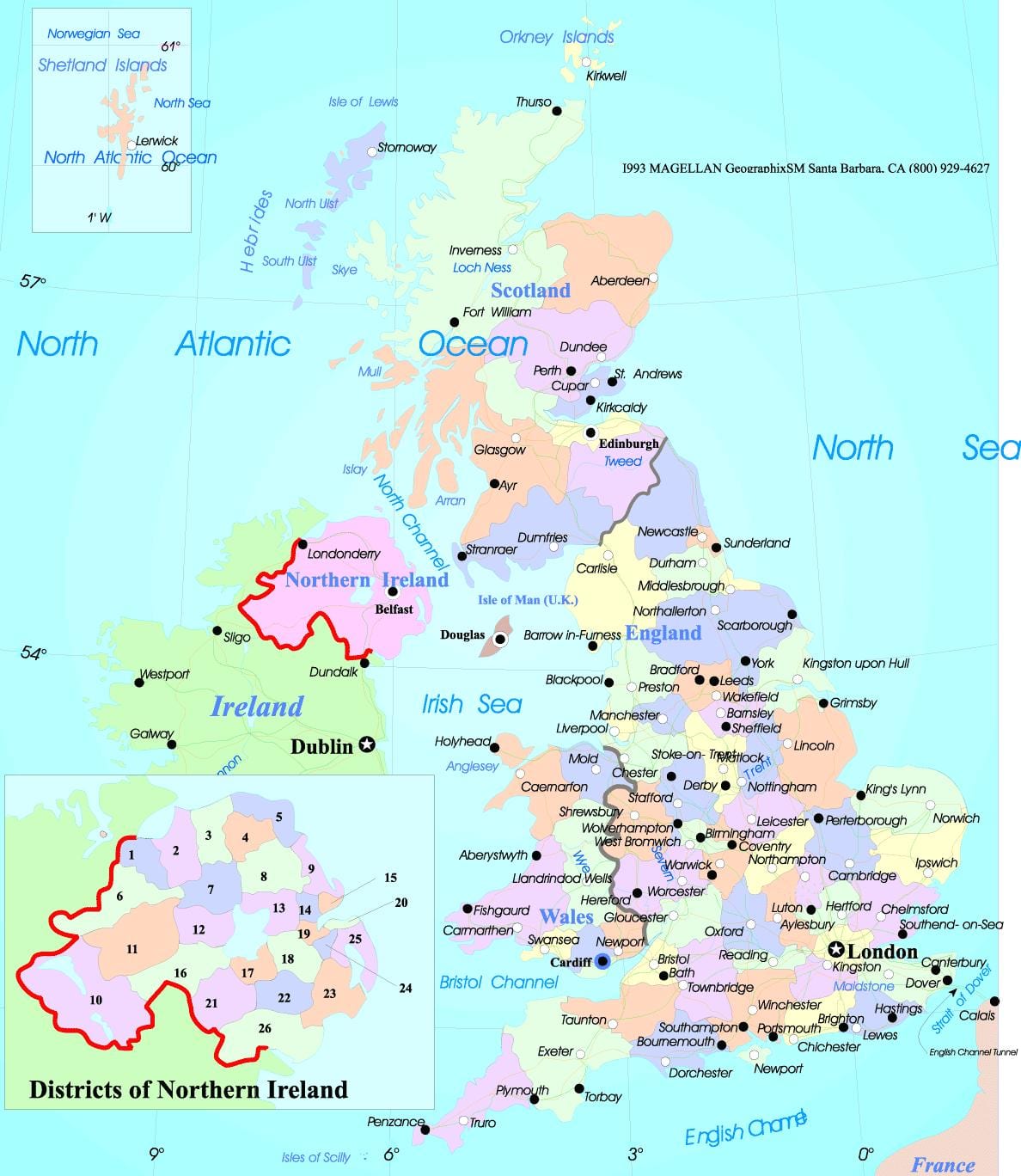 英国の政治地図