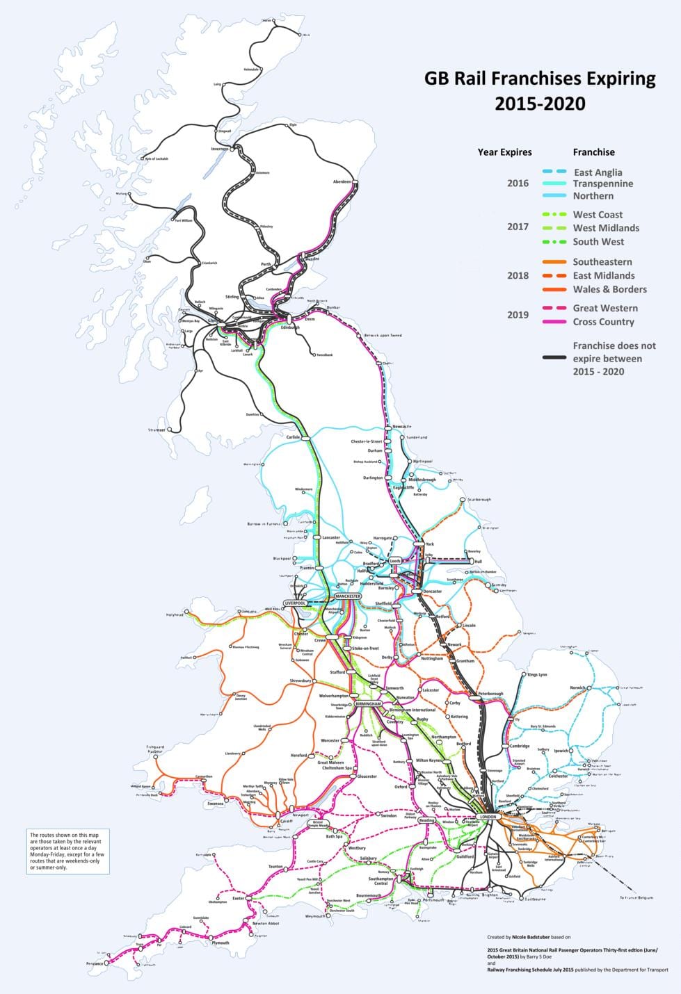 鉄道路線図英国