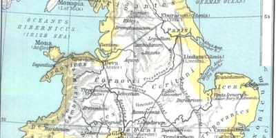 地図のイギリス中世