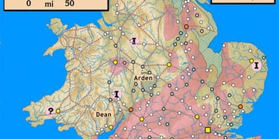 地図の古代イギリス