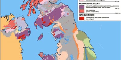 地質図のイギリス