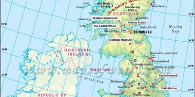 英国の運河ネットワークの地図