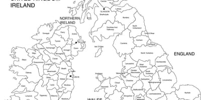 地図の黒と白