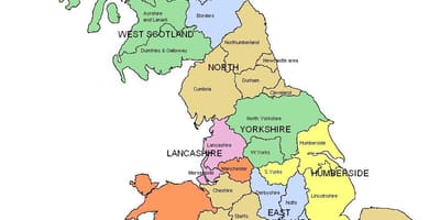 英国地域地図
