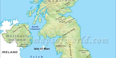英国山地図