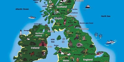 英国観光地図