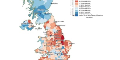地図の英国brexit