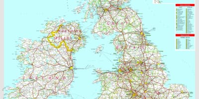 地図の英国の運転