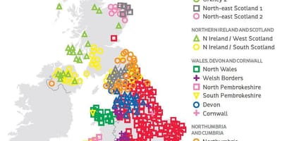 遺伝子地図のイギリス