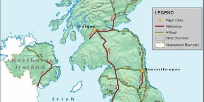 高速道路ネットワークマップ英国