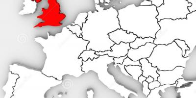 地図のイギリス、ヨーロッパ