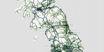 英国の交通地図