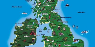 イギリスの魅力を地図
